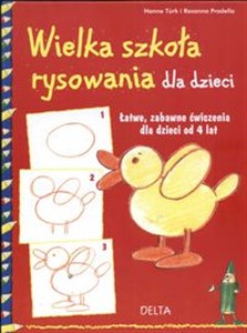 Obrazek Wielka szkoła rysowania dla dzieci łatwe zabawne ćwiczenia dla dzieci od 4 lat