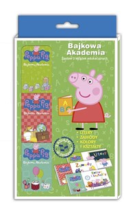 Obrazek Peppa Pig Bajkowa Akademia Tom 1 Litery, zawody, kolory i kształty