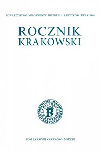 Obrazek Rocznik Krakowski LXXXVIII