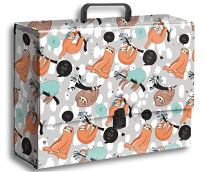 Obrazek TECZKA Z RĄCZKĄ B4 JUMBO T 0122 LENIWCE FOLIA MAT NIERYSUJĄCA