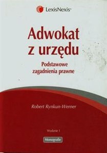 Picture of Adwokat z urzędu Podstawowe zagadnienia prawne