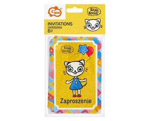 Picture of Zaproszenia papierowe Kicia Kocia 6szt.