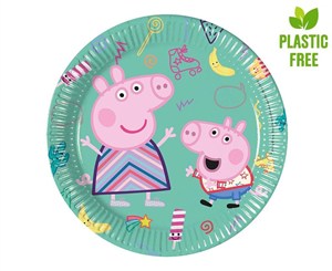 Obrazek Talerzyki papierowe Świnka Peppa 20cm, 8szt