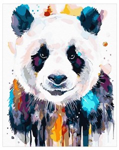 Picture of Malowanie po numerach - Słodka panda 40x50cm