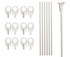 Obrazek Patyczki z zatyczkami do balonów papierowe 100szt