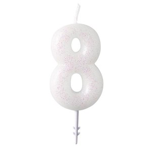 Picture of Świeczka cyferka 8 m błyszcząca