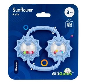 Obrazek Grzechotka Słoneczniki niebieska