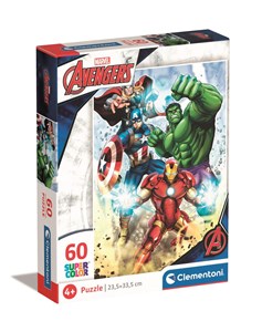 Obrazek Puzzle 60 super color Marvel Avengers 26193