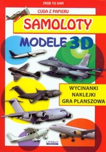 Obrazek Samoloty Modele 3D Cuda z papieru Wycinanki, naklejki, gra planszowa