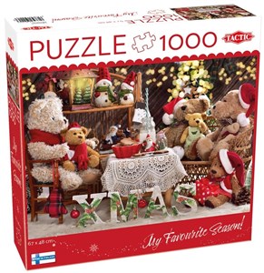 Picture of Puzzle 1000 XMAS Teddy Bear Family