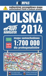Picture of Polska 2014 Mapa samochodowa dla profesjonalistów 1:700 000