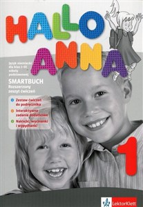 Picture of Hallo Anna 1 Smartbuch Rozszerzony zeszyt ćwiczeń z płytą CD Szkoła podstawowa