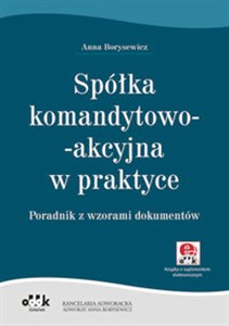 Picture of Spółka komandytowo-akcyjna w praktyce Poradnik z wzorami dokumentów