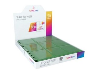 Obrazek Gamegenic:18-Pocket Pages Sideloading-Green(50szt)