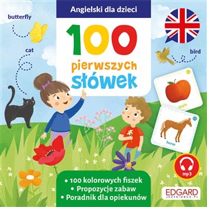 Obrazek Angielski dla dzieci 100 pierwszych słówek Fiszki