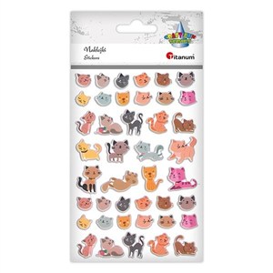 Obrazek Naklejki wypukłe koty 42szt