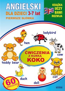 Picture of Angielski dla dzieci 3-7 lat Ćwiczenia z kurką Koko Pierwsze słówka