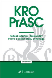 Picture of KRO PrASC Kodeks rodzinny i opiekuńczy. Prawo o aktach stanu cywilnego