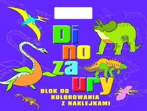 Picture of Dinozaury Blok do kolorowania z naklejkami