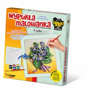 Picture of WYPUKŁA MALOWANKA KWIATY FIOŁKI 69002