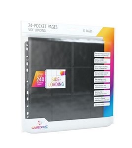 Obrazek Gamegenic:24-Pocket Pages Sideloading-Black(10szt)