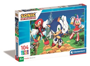 Obrazek Puzzle 104 super kolor Sonic