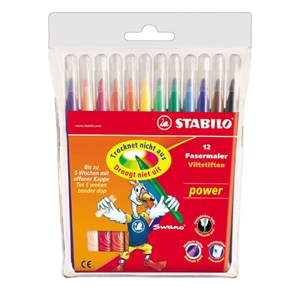 Obrazek Flamastry Stabilo Power  12 sztuk