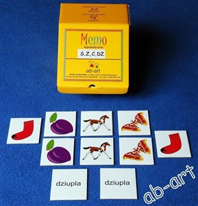 Obrazek Memo logopedyczne wyrazowo-obrazkowe ś, ź, ć, dź