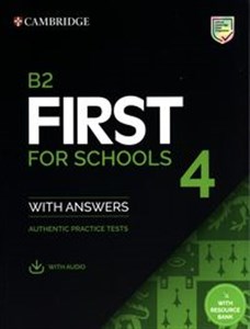 Picture of B2 First for Schools 4 Student's Book with Answers with Audio with Resource Bank