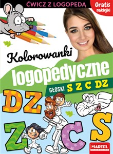 Picture of Kolorowanki logopedyczne Głoski S Z C Dz z naklejkami