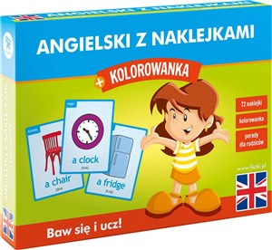 Obrazek Angielski z naklejkami + kolorowanka