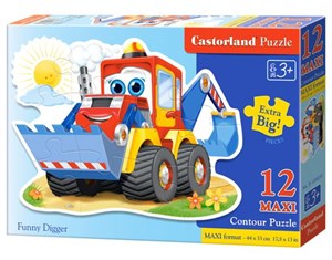 Picture of Puzzle MAXI Konturowe:Funny Digger 12