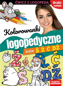 Picture of Kolorowanki logopedyczne Głoski Ś Ź Ć Dź z naklejkami