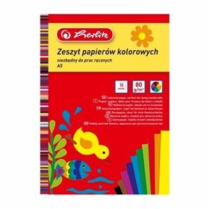Picture of Zeszyt papierów kolorowych A5/10K (10szt)