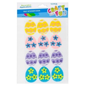 Obrazek Naklejki filcowe pisanki 12szt